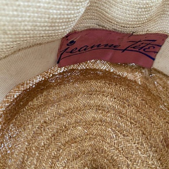CUTEST VINTAGE SUNHAT EVER!  You'll treasure this truly unique find! - Picture 3 of 4